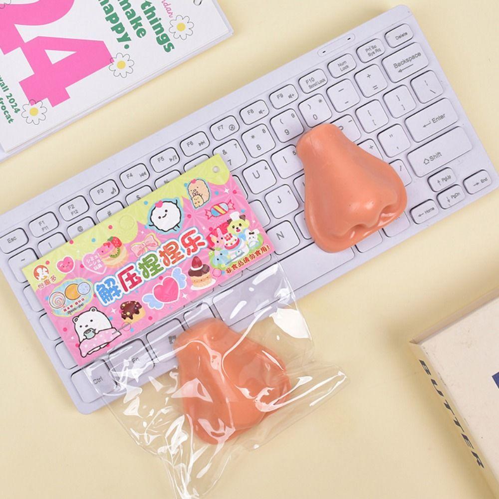 Simulation Nose Pinching Toy Facial Features Model TPR Squeezing Toy Children Birthday Gift