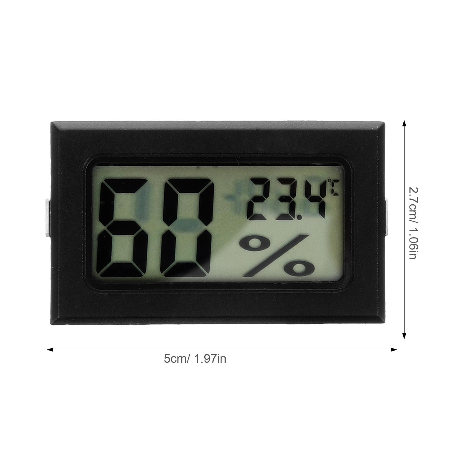 3pcs Mini Thermometer Hygrometer Digital Display Humidity Meters Indoor Thermometers Temperature Indoor Office Digital Humidity чёрный