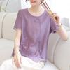 2026 Summer Fashion Set: Short-Sleeved Top & Chinese-Style Two-Piece for Moms and Elders