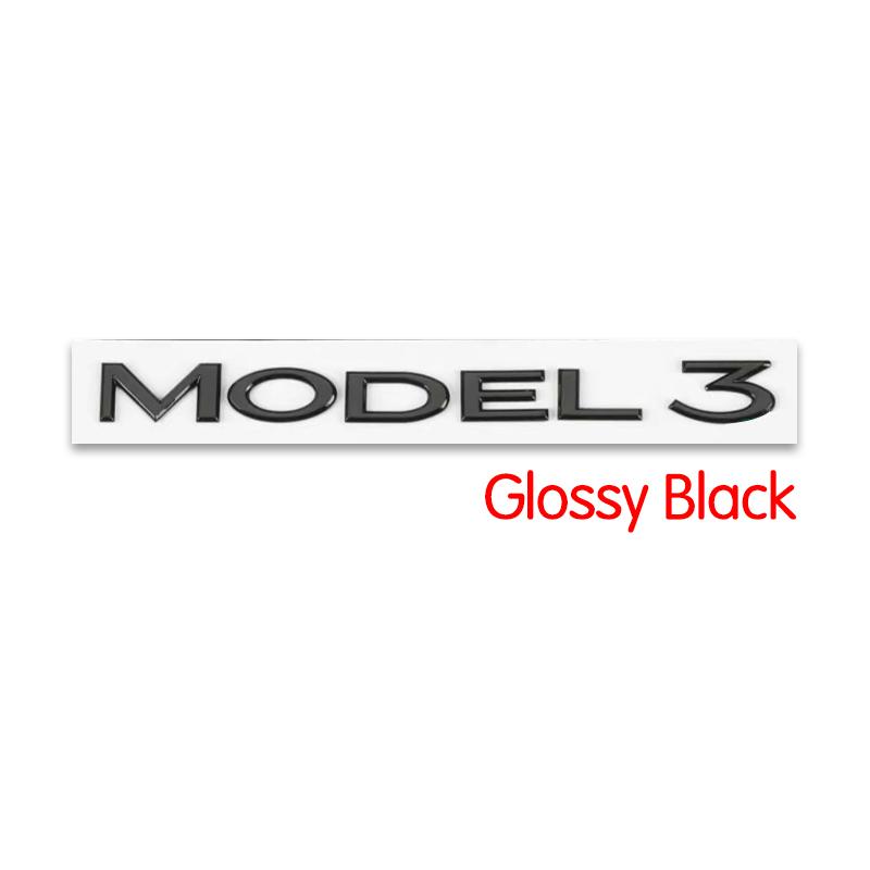 3D ABS Chrome Red Line Black Logo DUAL MOTOR Emblem Letters Car Styling Trunk Badge For Tesla 3 Y S X DUAL MOTOR Accessories