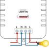 AC 220V Single-Circuit Lamp Controller with Long-Distance 2-Key Remote