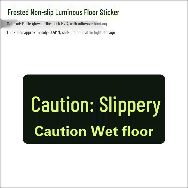 Glow-in-the-Dark Fire Exit Safety Sticker - No Electricity Needed for Stairwell Evacuation