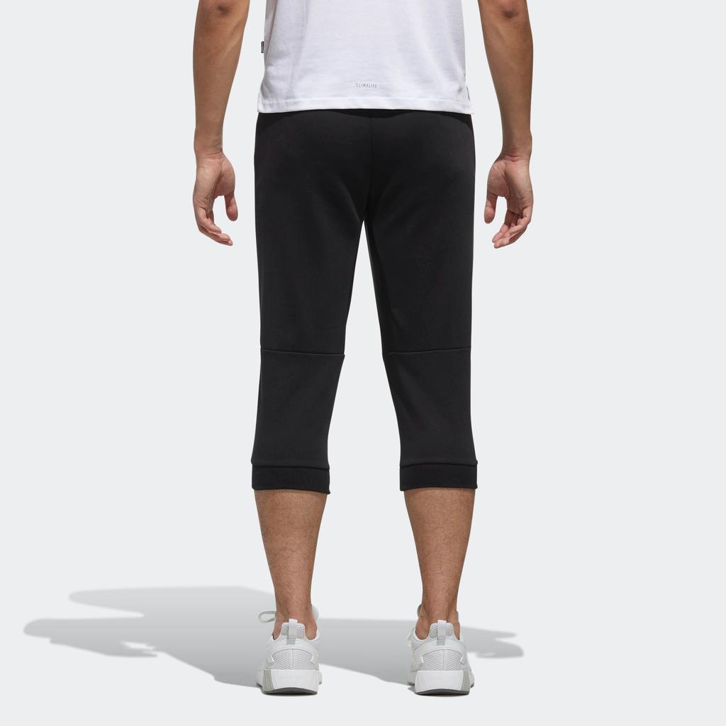Adidas Neo Slim-Fit Cropped Sports Pants Men Bottoms Black DM4266