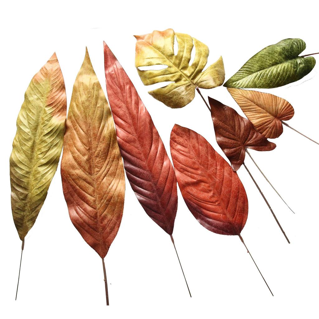Autumn Forest Style Artificial Leaves and Flowers for Home Decoration