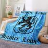 1PC TSV 1860 Munich Patterned Flannel Blanket Suitable For All Seasons for Home Decor Warmth and Comfort Gifts Holiday Present