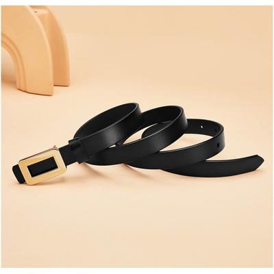 Ceinture pour femme Ceinture fine à la mode Décoration Robe Polyvalente Nouveau style Jupe Boucle lisse Ceinture pour femme