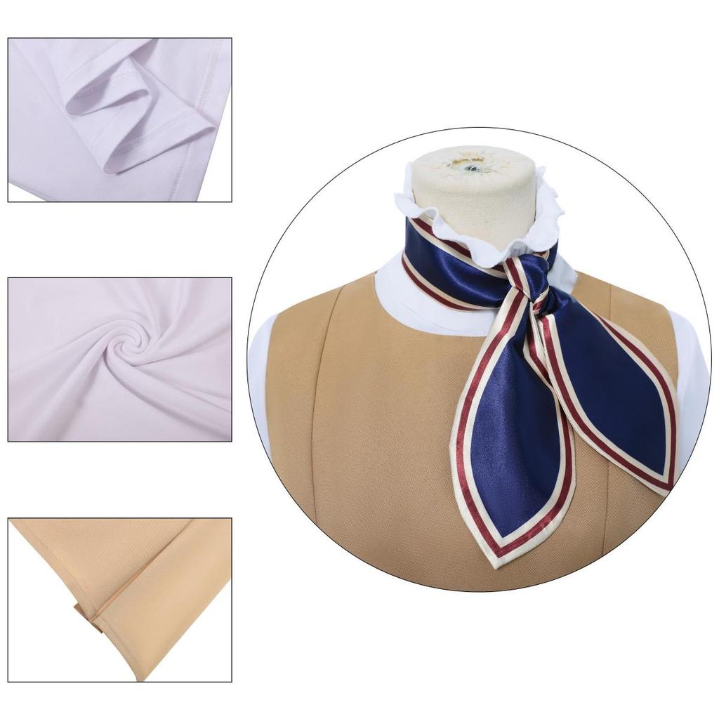 Anime Cosplay Dress With Printed Design For Game Theme Roleplay Performance