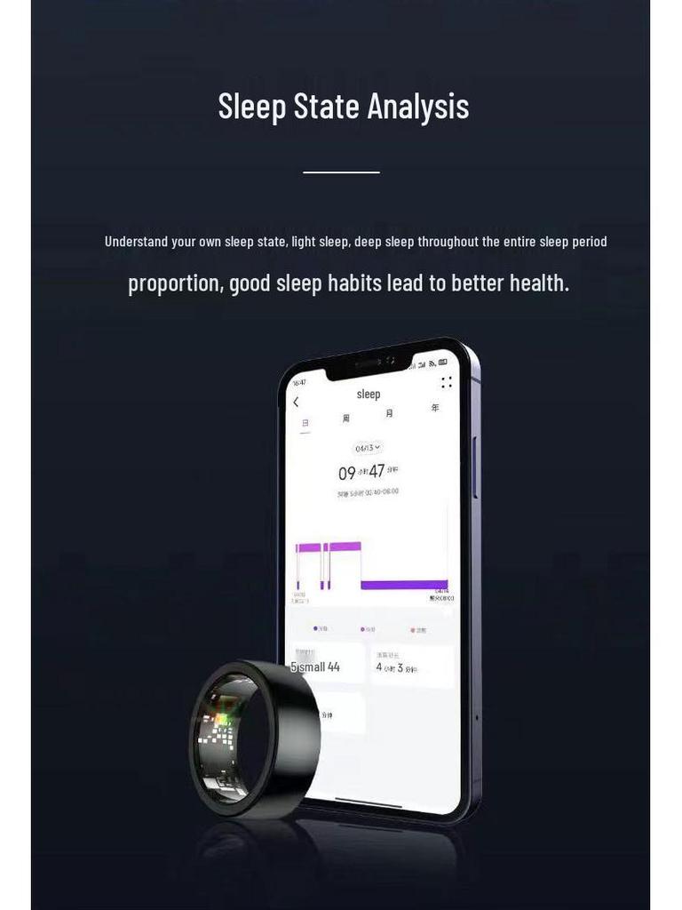 Smart Ring: Heart Rate, Blood Oxygen, Sleep & Stress Monitor with Remote Camera Control & Waterproof Design