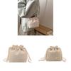 Water Bucket Women Bag Spring Fashion Casual Woven Tote With Drawstring For Daily Use