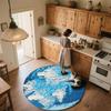 Wolf pattern round rug,Carpet Rug for Living Room Bedroom Playroom ,Non-slip Floor Mat,Holiday Gifts and Birthday Gifts.