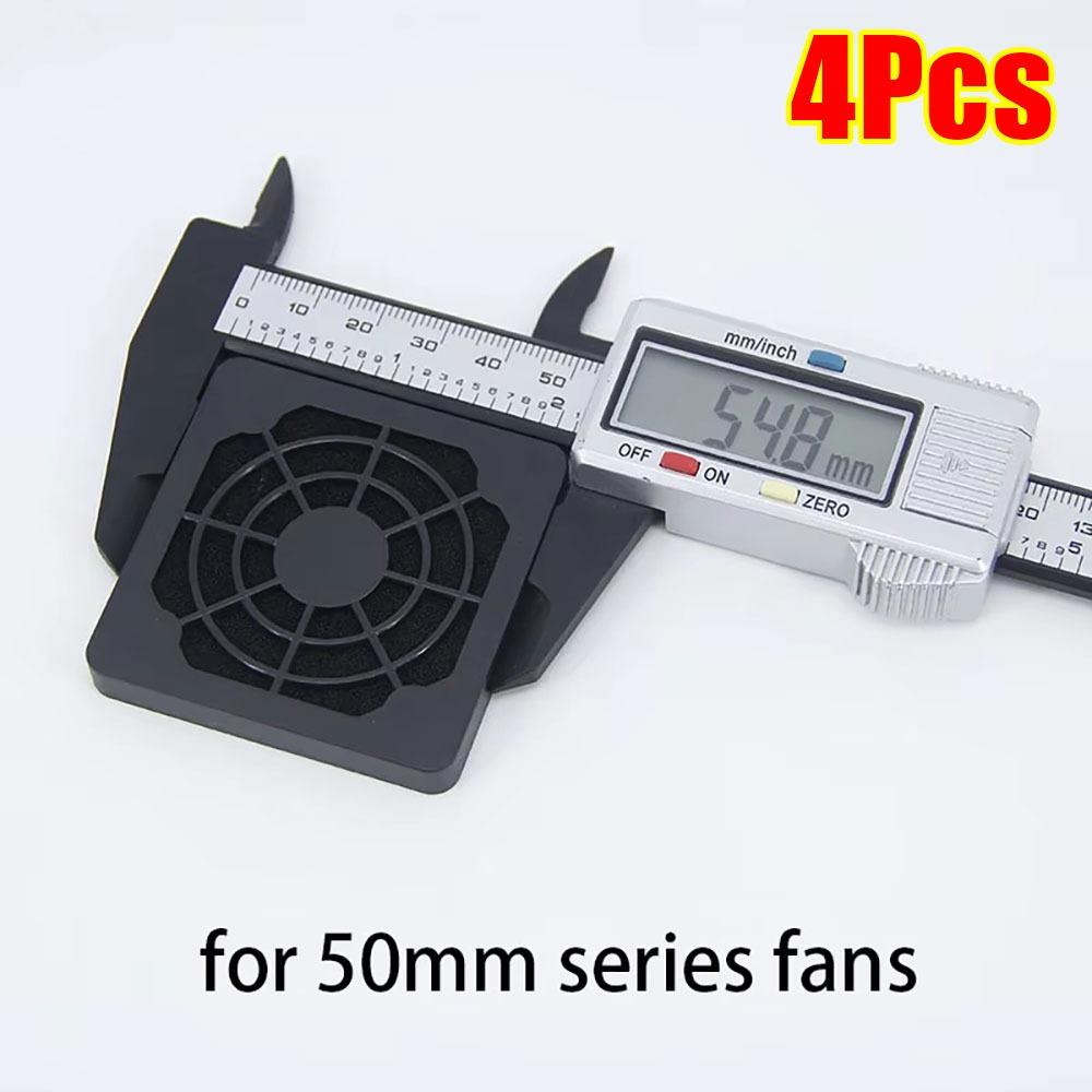 4Pcs Guard Grill Protector PC Computer Fan Filter 40/50/60/80/90/120mm ABS Case Fan Dust Filter 3in1 Cleaning Case