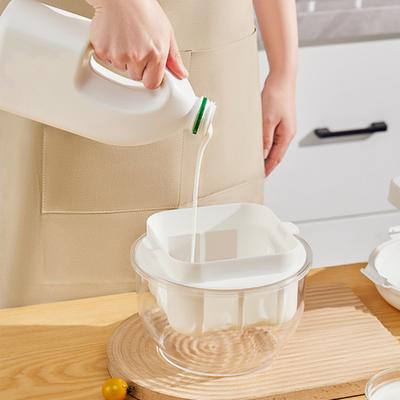 Jemné sítko na jogurt Transparentní tělový jogurt Oddělovač syrovátky Odnímatelný Snadno čistitelný Sítko na potraviny Filtr výrobníku jogurtu