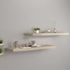 VidaXL Floating Wall Shelves 2 Pcs Oak 90x23.5x3.8 Cm MDF