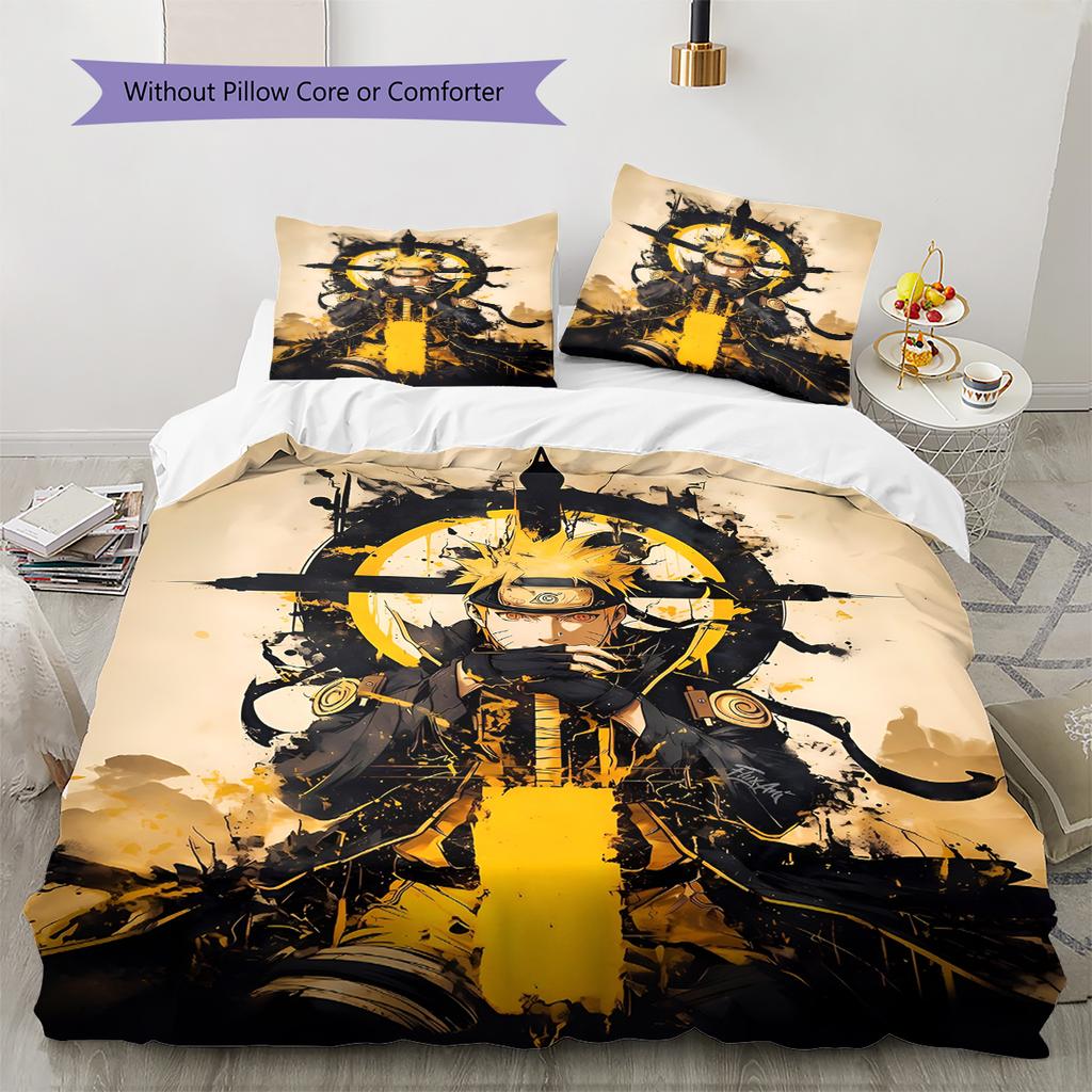 Set Copripiumino Trapuntato con Fantasia Cartone Animato Federa Decorazione per la Casa Regalo di Compleanno (1 * copripiumino + 2 * federa, senza nucleo)