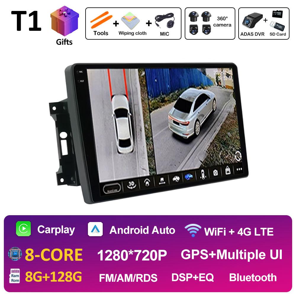 For Jeep Wrangler 3 JK 2007 2008 2009 2010 - 2018 Android 14 Wireless Carplay GPS Navigation Bluetooth Smart System Accessories