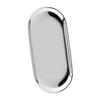 Nordic Style Stainless Storage Tray Cosmetics Jewelry Cake Plate for Office Desks Silver L