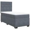 Maison Exclusive - Slatted Bed Base and Mattress Dark Grey 90x200 Cm Velvet
