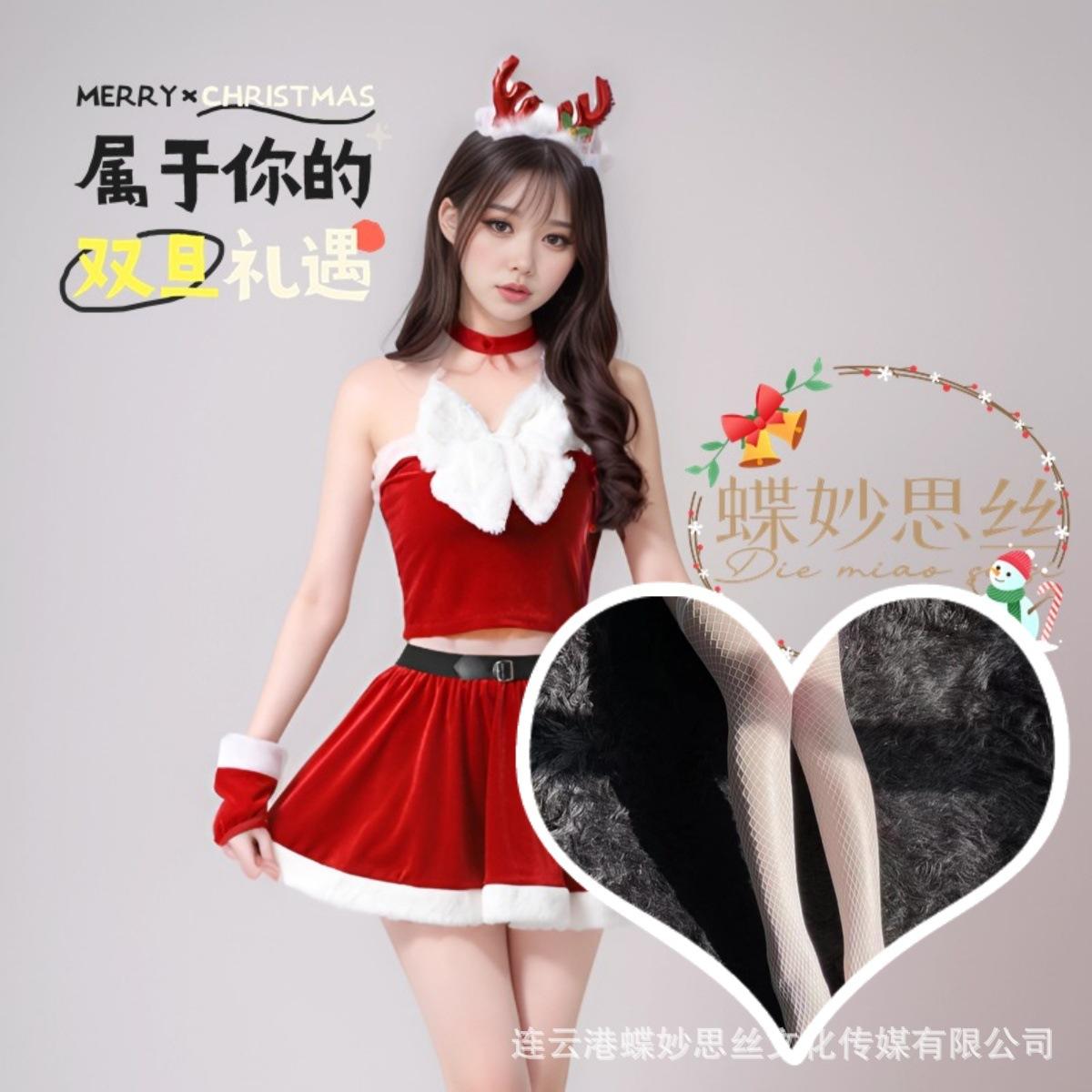 

Різдвяний костюм японської та корейської принцеси в стилі плаття, костюм чистого сексуального кролика, тому що L【110-135】