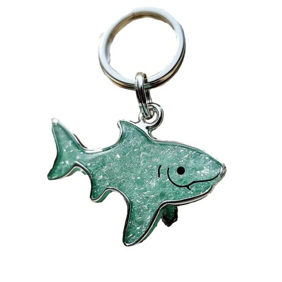 

Коллекция брелоков с морскими животными цвета морской волны Яркий дизайн кобальтового цвета Причудливый пингвин, черепаха, морская звезда, брелок с животным B