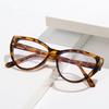 European American Stylish Glasses for Women Cat Eye Shape Anti Blue Light Glass Male Fashion Trendy Women's Glasses