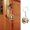 Car Wheel Keychain for Drivers, Rotating Brake Disc Metal Key Ring with Backpack Charm and Auto Culture Style Accessory