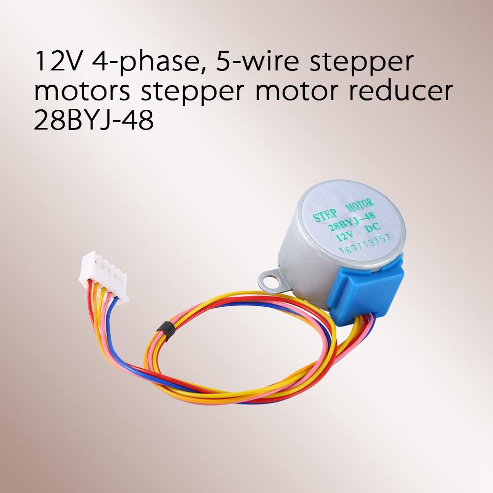 1x 12V 4phase 5Wire Stepper Motor 28BYJ4812V for DIY Project