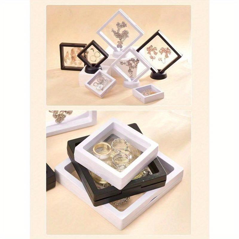 Transparent Film Box Earring Jewelry Storage Box Portable Oxidation Resistant Pe Film Ear Clip Necklace Gift BoxDust-Proof and Oxidation