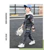 2025 Boys' Fashionable Autumn Denim Outfit - Korean Style Chic Two-Piece Set for Kids