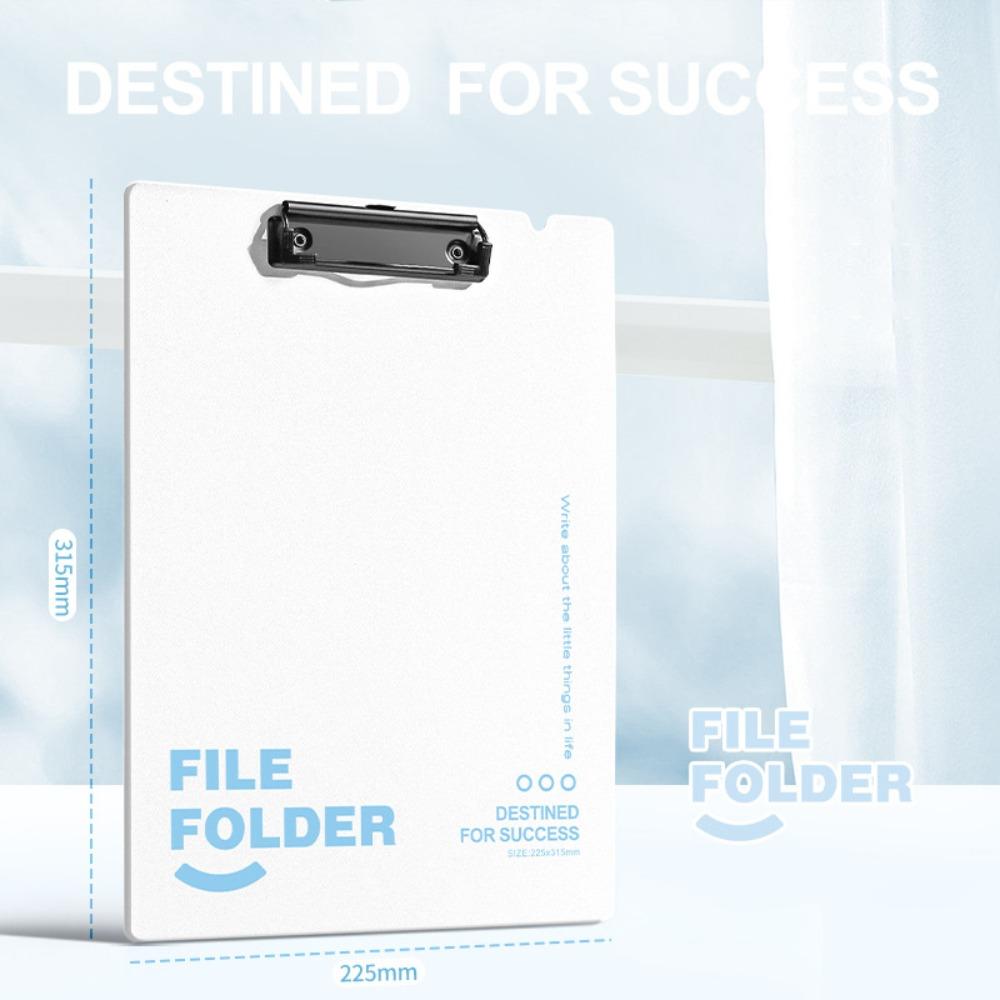 

Thickened Writing Pad Plastic Office Contract Clamp Portable Writing Clipboard School Office белый