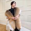 Whole Fox Scarf, Real Fur, Men's and Women's Fur Collar, Warm Scarf, Big Shawl, Real Fox Fur Collar, New Model.