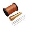 Copper Awl & Curved Needle Set for Shoe Repair - Includes Thousand-Layer Awl, Straight Hook, Waxed Thread, and Detachable Crochet Hook