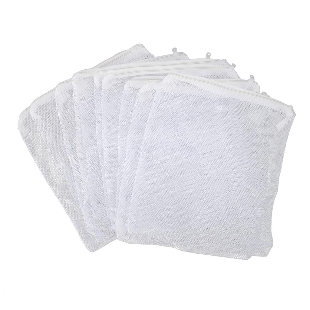 10PCS Aquarium Filter Media Bags Large Hole Mesh Nylon Net Filter Bags Fish Tank Filter Bags with Zipper for Activated