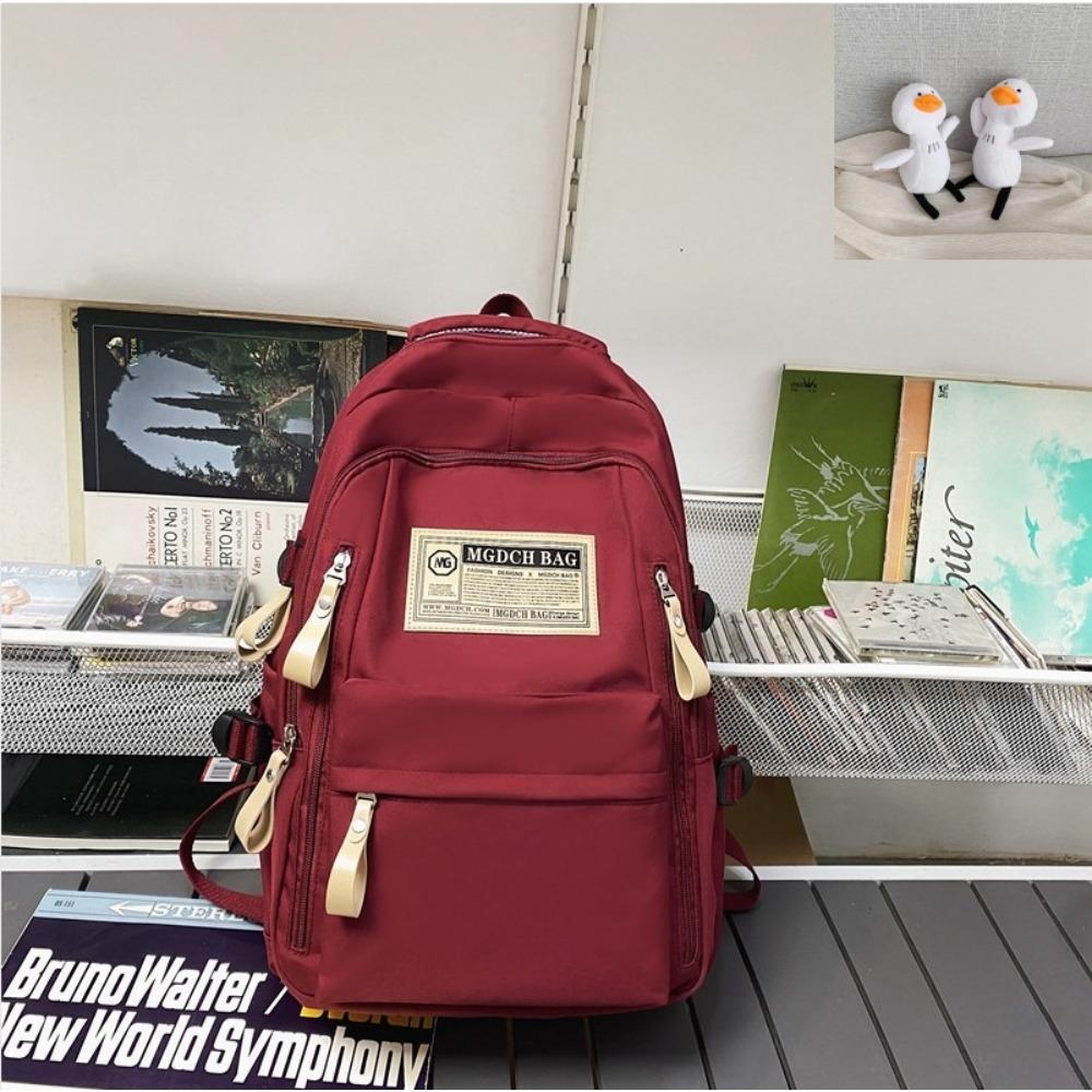 Casual Versatile School Bag College Students Junior High School Students Large Capacity Simple Backpack Computer Backpack Men's and Women's Fashion
