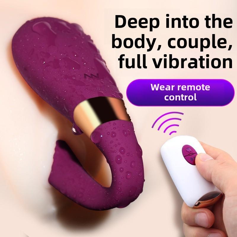 Couples Shared Shock Wireless Remote Control G-Spot Female Wearable Masturbator Adult Products