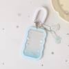 Kpop Fashion Simple Photo Card Holder Cute Idol Photo Storage Card Bag Elastic Rope Pendant Cute Charm Accessory Gift