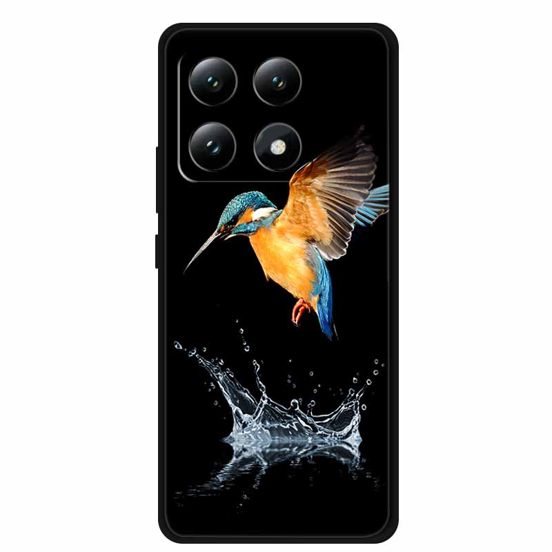 Handyhülle Für Xiaomi 15T Pro 5G Rückseite Hüllen Schwarzes Silikon Weiches Coque Für Xiaomi 15T 5G Hülle 15 T Pro 6,83" Fundas Schale