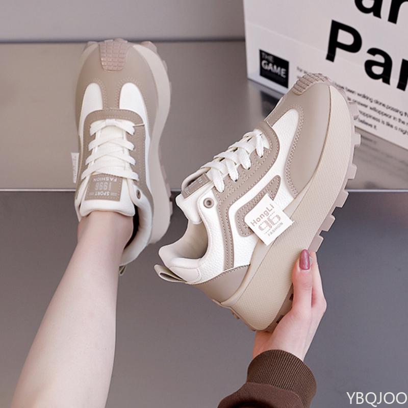 Zapatos de Mujer de Moda de Lujo Ligero Primavera Nuevo Casual Antideslizante Suela Gruesa Deportivo Casual Vulcanizado Zapato Único Plataforma Mujer Zapatillas