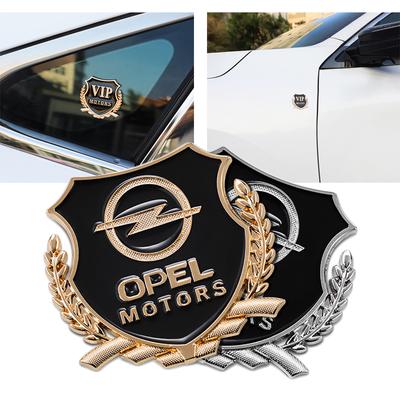 2 Pièces Autocollant Métallique Logo Voiture Fenêtre Coffre Emblème Accessoires Pour Astra Grandland Corsa Mokka Frontera Insignia Zafira Vivaro