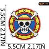 Black Fox Cartoon Animation Character Embroidery Cloth Sticker Japanese One Piece Patch Computer Embroidery Sticker