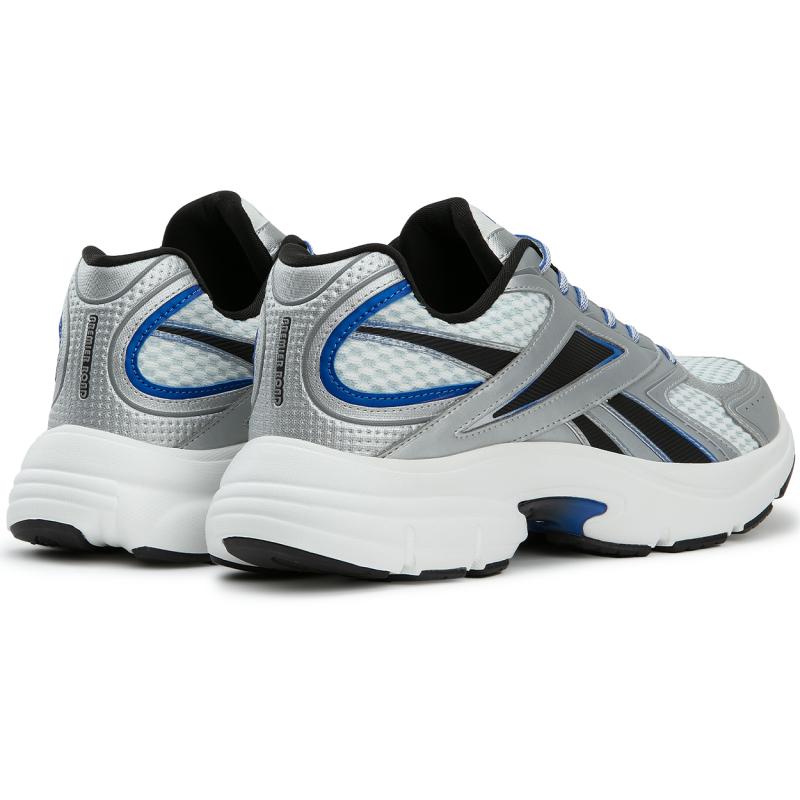 Reebok Durable Breathable Low-Top Running Shoes Unisex Silver Blue Black Sneakers 24FRC915U1GG0