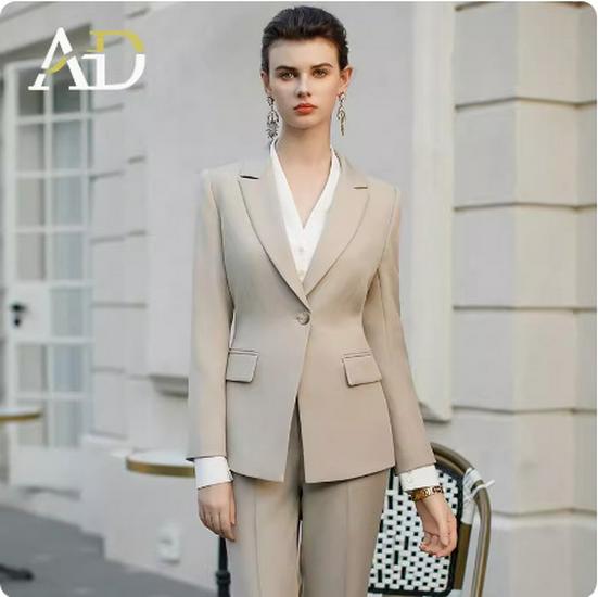 New Pink Professional Attire: Elegant Formal Suit for Women and News Anchors