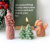 Christmas Silicone Candle Molds Crafting Moulds Reusable Molds Handmade Soap Mold Christmas Series Pattern for Candle