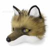Simulation Wolf Mask, Fur Fox Headband, Halloween Wolf Head Movable Horror Cosplay Prop