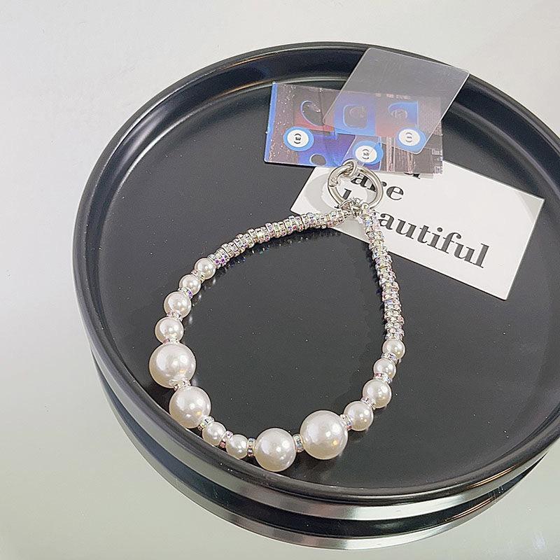 Leichter Luxus Perle Anti-Verlust Handy-Lanyard Seil Handykette Handgefertigt DIY CCD Kameratasche Anhänger Dekoration