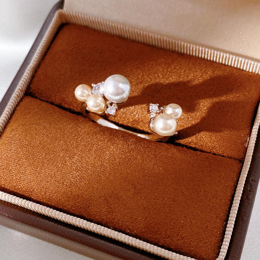 

Small Niche High-end Palace Style Pony Circular Ring 2# серебряный