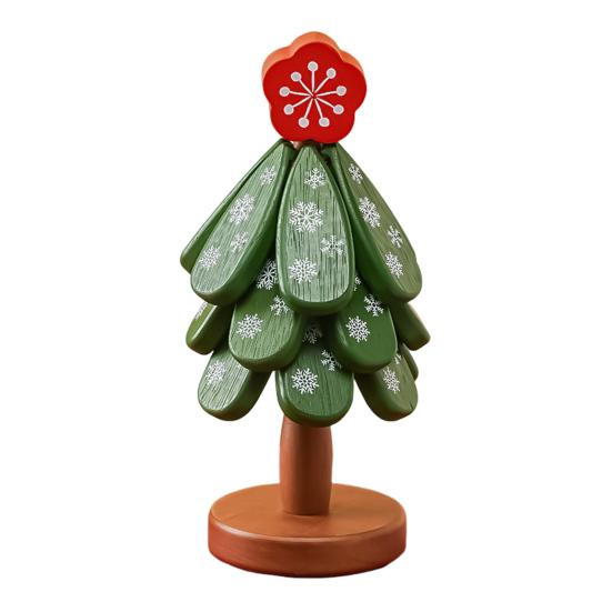 Christmas Tree Coaster Solid Wood Heat Resistant Trivet for Hot Cold Drinks Festive Table Decor for Holiday Meals