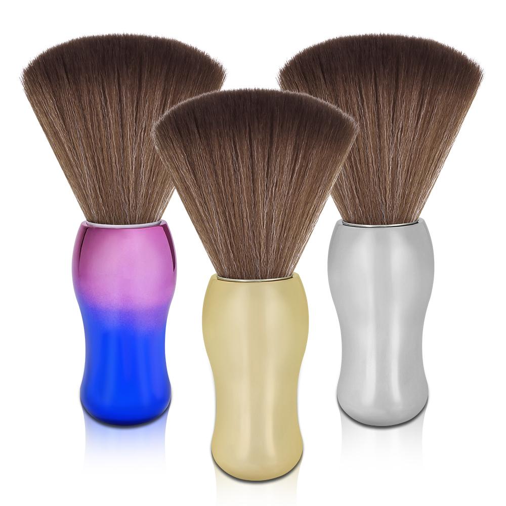Haircutting Neck Duster Brush Salon Hair Sweeping Brush Soft Nylon Bristle Professional Barber Tool for Men Women Face Neck