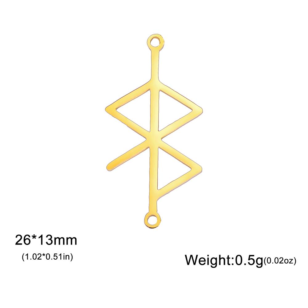 Dawapara Runa Ochronna Amulet do Tworzenia Biżuterii Wisiorek Mitologia Nordycka Stal Nierdzewna Akcesoria DIY