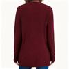 Women's Casual Fashion V-Neck Color Long Sleeve Knit Coat