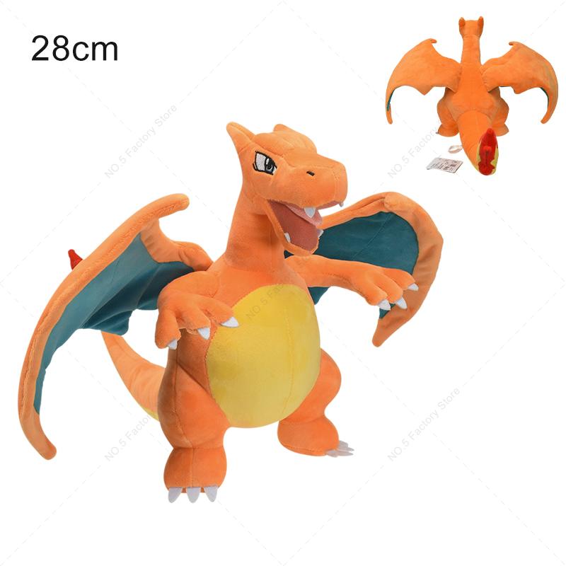 Shiny Charizard XY Stuffed Plush Toy Eevee Mimikyu Cubone Poké Ball Peluche,Birthday Kids Gifts,Christmas,Anime Character Dolls